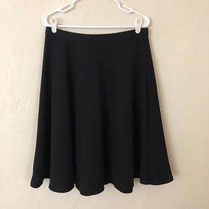Nordstrom Polyester Black Skirt w/ Elastic Waist